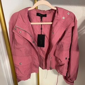 Rag and bone new york blush pink trail cropped jacket